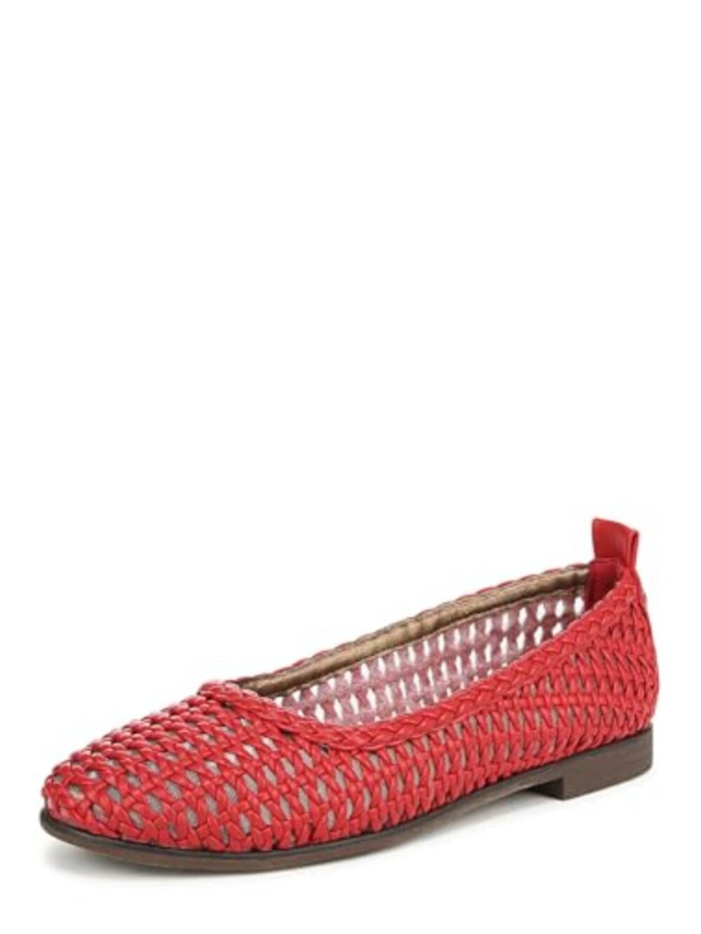 Women's Vegan Ballet Flats Slip-On Woven Lightweight Casual Pointed Toe